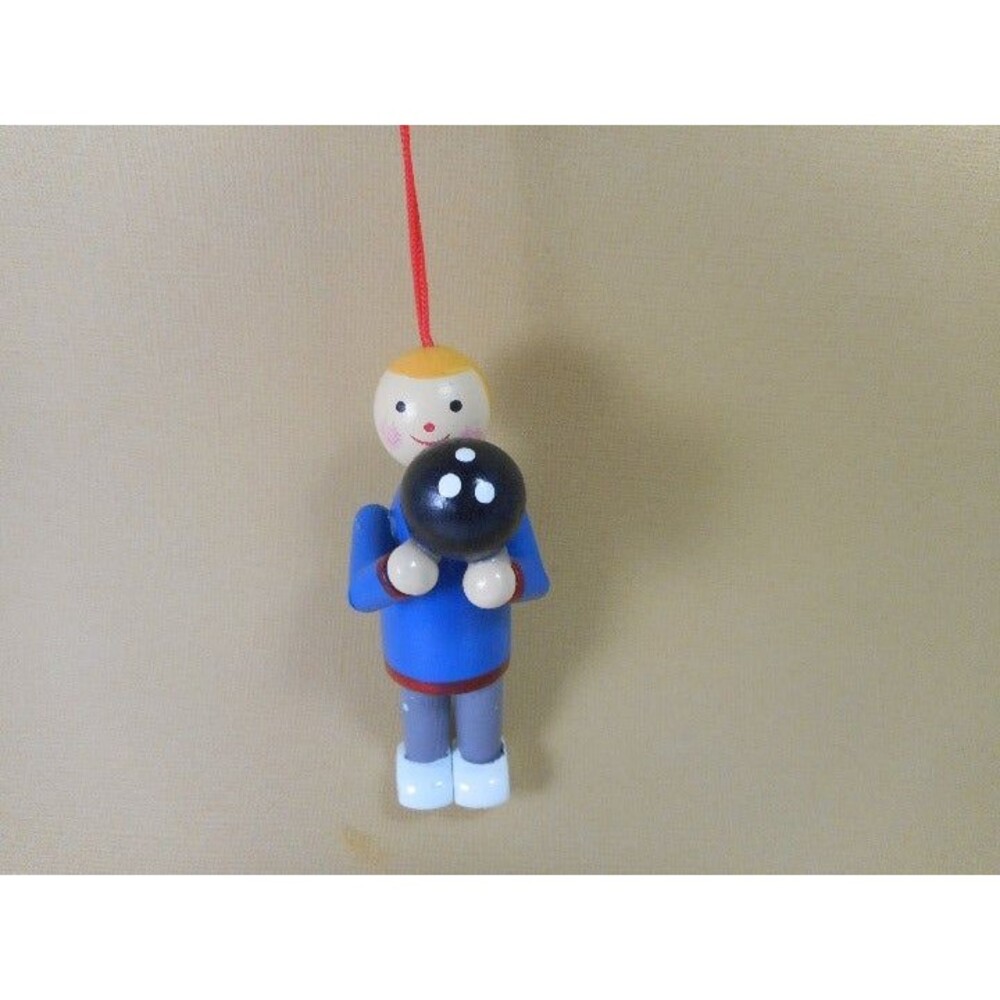 Midwest CBK Wooden Bowler Christmas Ornament